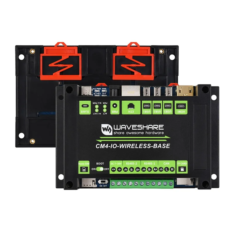 

Модуль расширения ABKI-Waveshare CM4 Gigabit Ethernet 5G/4G Плата расширения M.2/Mini-Pcie для Raspberry Pi CM4