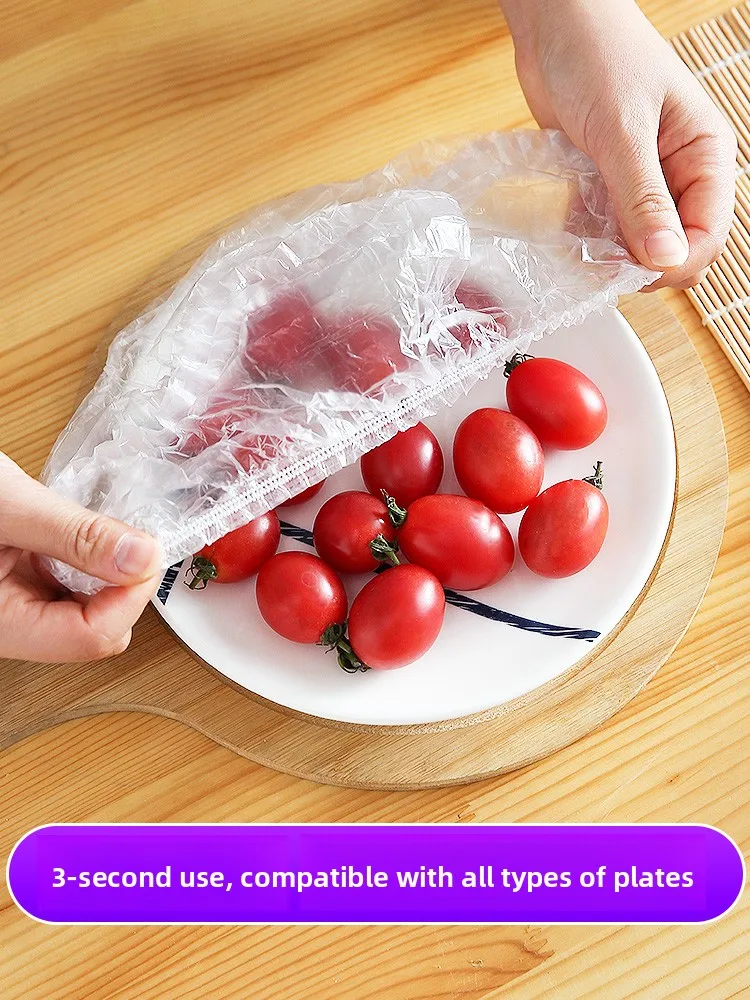 

Food ade Disposable Food Preservation Wrap Cover for Leftovers Elastic Mouth Cover Bowl Lid Home Use Kitchen Accories