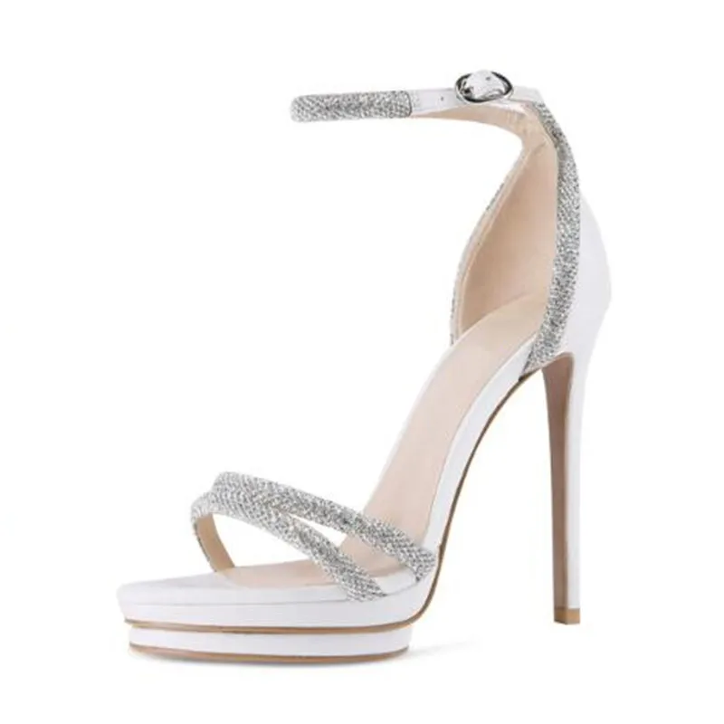 SHOFOO shoes Fashionable high-heeled women's sandals. Summer women's shoes. Stiletto sandals. About 12cm high heels Lady sandals