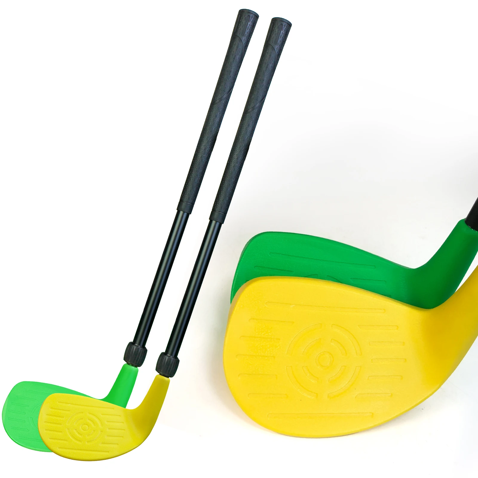 

2 Pcs Golf Club Adjustable Length 23-39.5 Inches for Backyard Game Golf Chipper with Oversize Club Right Hand 2 Colors