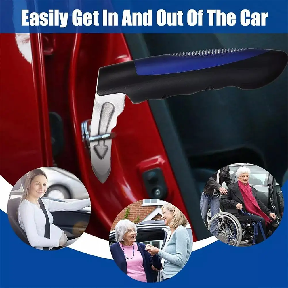 Car Door Armrest Broken Window Escape Safety Hammer Elderly Car Handle Assist Anti-Slip Ergonomic Auto Grab Bar Support Aid