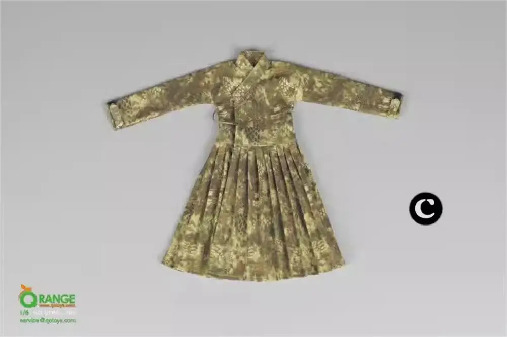 Hot Sales 1/6th Old Vintage Dynasty Ming Long Robe Overcoat Multi Color Option Accessories For 12\
