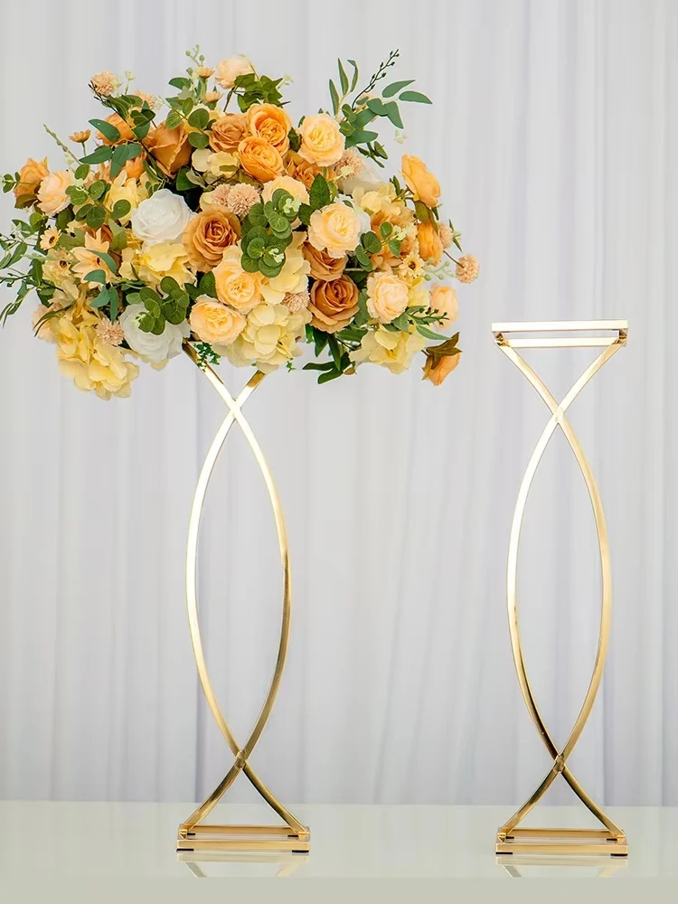 31 Zoll Metall-Blumenständer für Hochzeiten, Tischdekoration, Blumenregal für Partys, Heimveranstaltungen, Blumendekoration, Dekorationszubehör – Detail 1