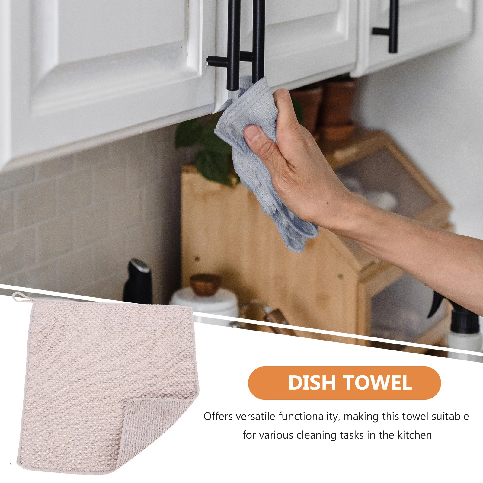 

4Pcs Kitchen Dishcloth Super Absorbent Soft Dishwashing Towels Quickly Absorb Oil Water Stains Cleaning Dishwashing