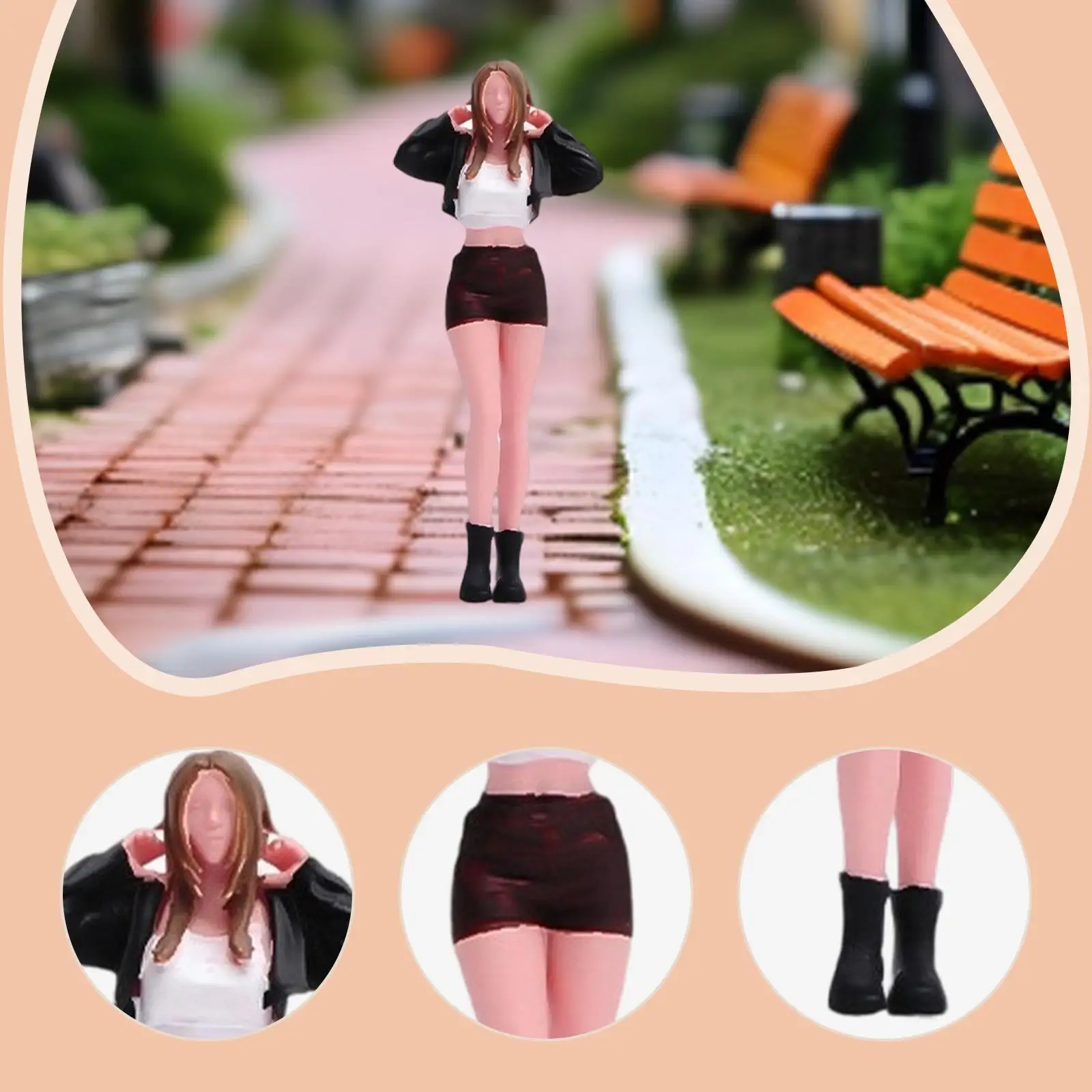 figura-de-menina-de-cabelos-longos-em-escala-1-64-projetos-diy-dioramas-colecionaveis-estatueta