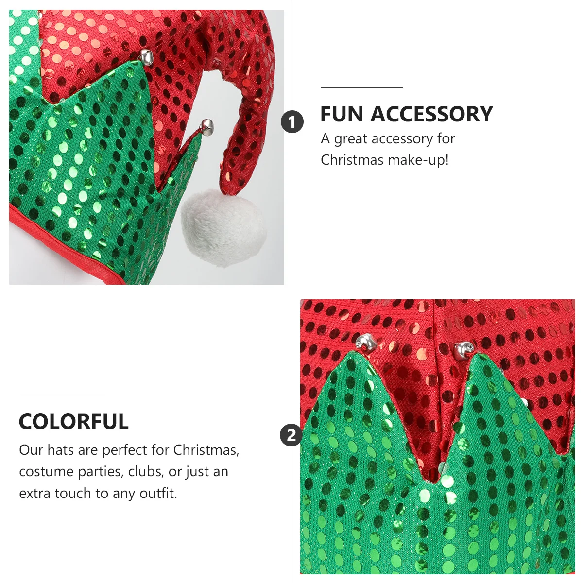 Party-Kopf-Accessoires, Kopfbedeckung, lustige Weihnachtsmütze, Hüte für Kinder, Festival-Zubehör, Kleidung