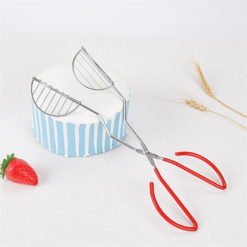 Homes Kitchen Tacos Shell Shapeing Tongs Thép không gỉ thực tế Tay cầm dài để chế tạo vỏ