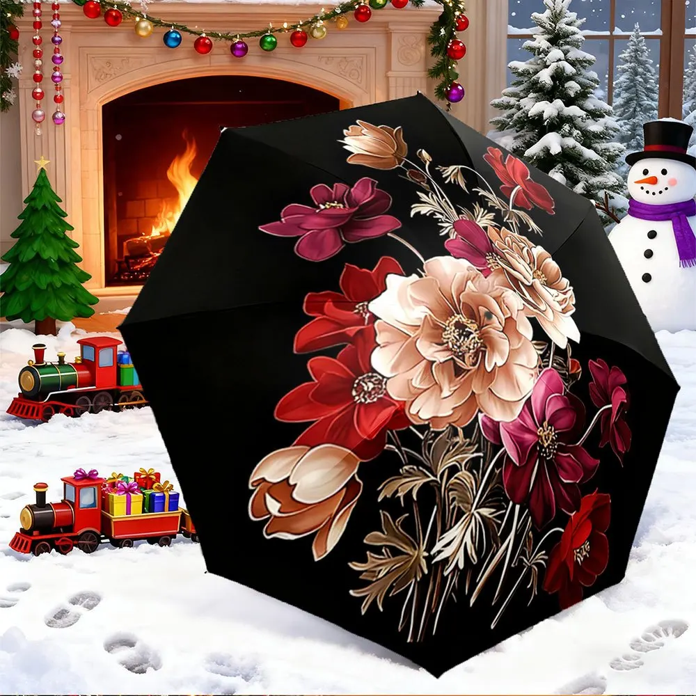 

1pc Automatic Open/Close Umbrella with 8-Rib Canopy - Automatic Operation, Collapsible Portable Design, Automatic Umbrella fo