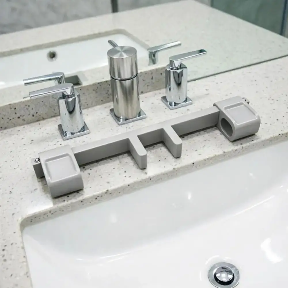 

Sturdy Material Portable Double Sink Faucet Handle Lock Safe Material Easy Installation Faucet Safety Lock Compact Design