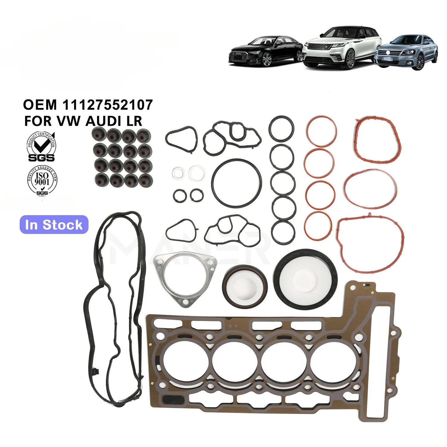 MANER 11127552107 11127567877 genuine Engine gasket kit For Peugeot 207CC 308 508 For Citroen C3 DS For Mini N12 N16