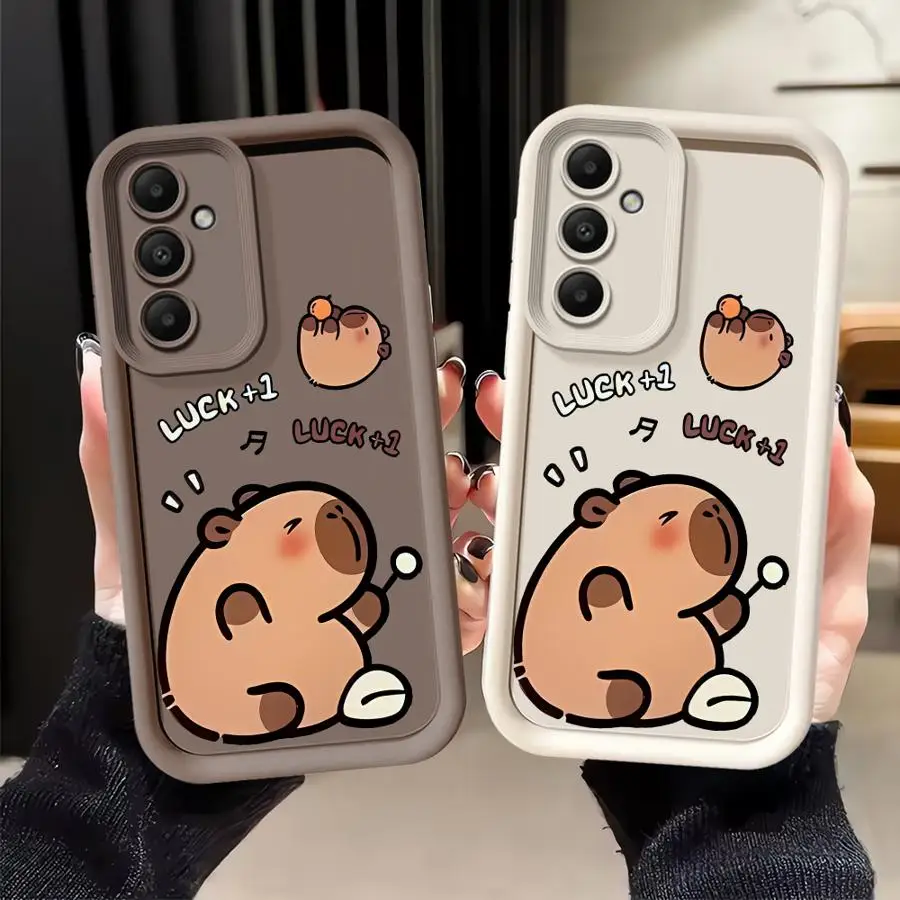 Lustige Capybara Handyhülle für Samsung Galaxy A11 A21s A73 A05 A50 A52 A16 A25 A17 A24 A13 A30 A14 A22 A12 A07 A35 A15 A06