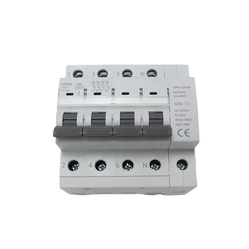 GYM9H-SPU+OV9 4P 40A SPD Surge Protection Device