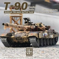 Henglong T90 Remote-Controlled Tank Large Tracked Metal Electric Multifunctional Combat Off-Road RC Vehicle Military Model Toy