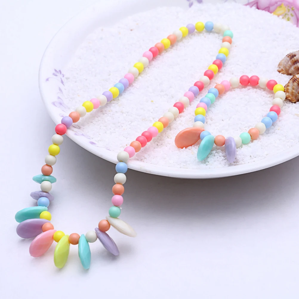 

Children Jewelry Beads Necklace Girl Necklaces Kids Toddler Teen Christmas Party Photography Prop Girls Jewelry