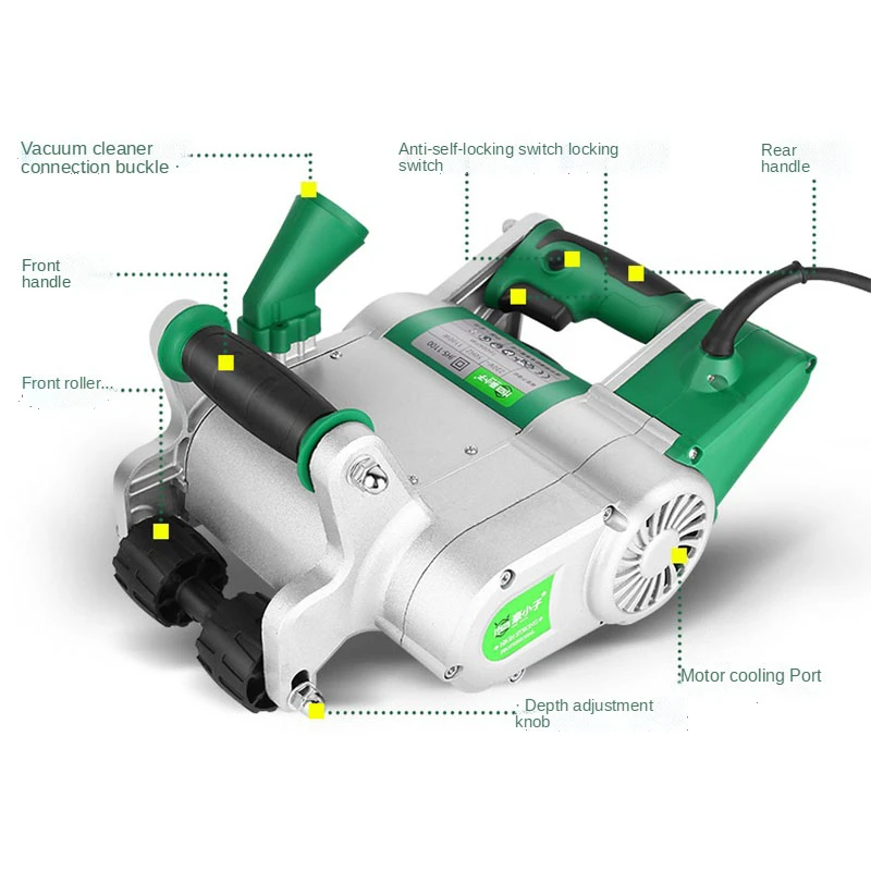 Günstige 1100 W elektrische Wandschlitzmaschine, Nutschneidemaschine, Betonwandschlitzmaschine, 35 mm Tiefe, neuer Zustand