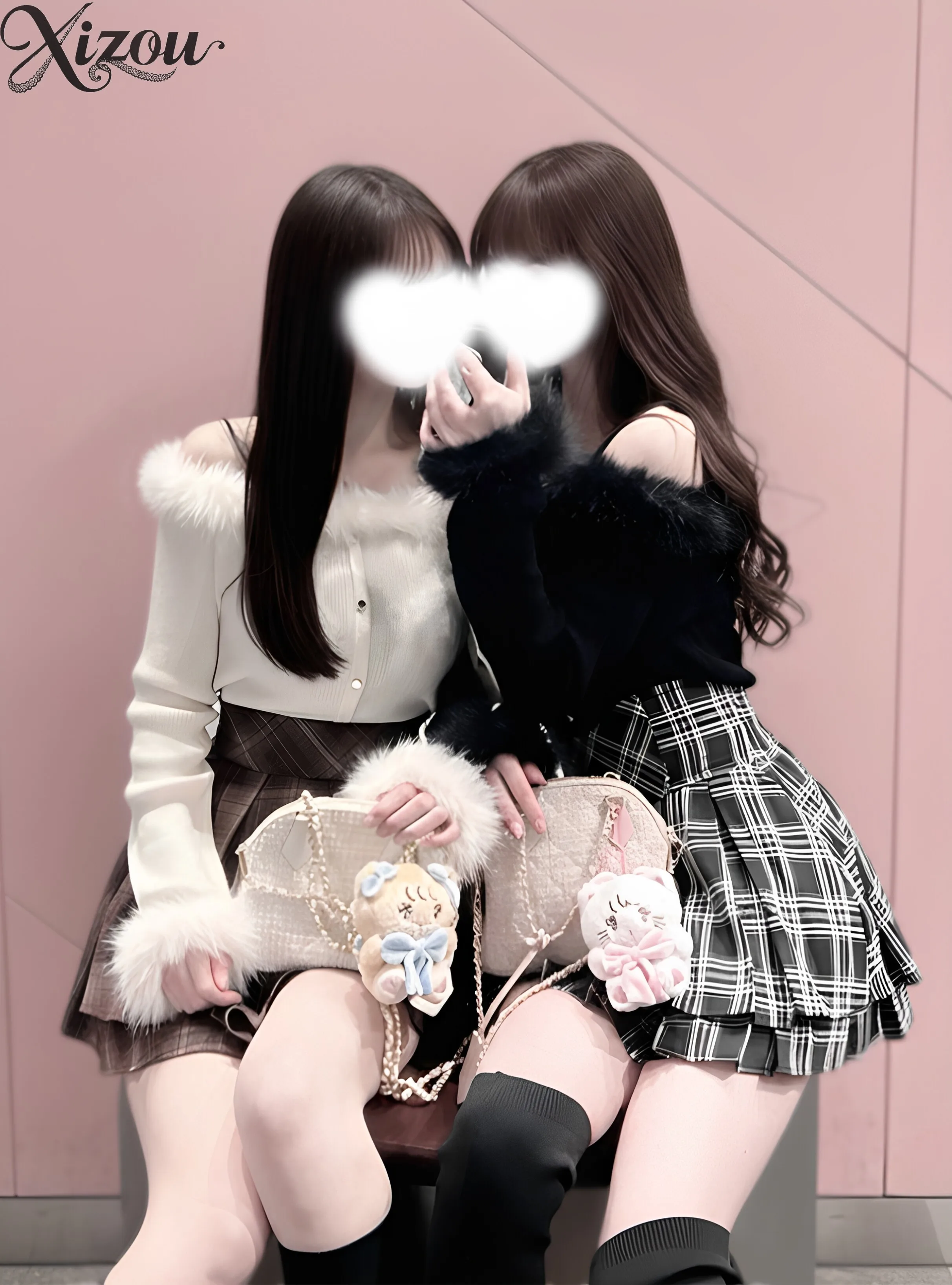 Japanese Plush Off-the-shoulder Pullover Sweater for Women Knitted Top Solid Color Spring and Autumn Knitting Pullovers