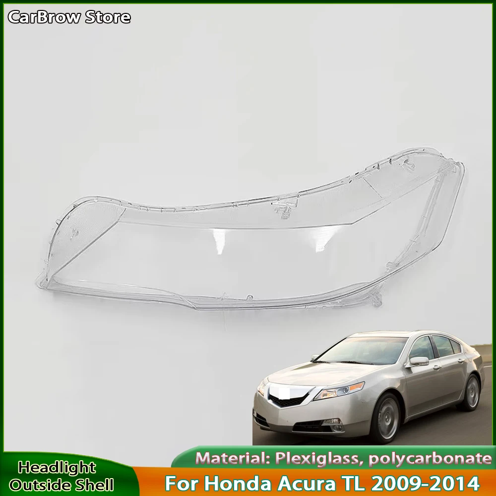 

Линза корпуса фары для Honda Acura TL 2009 2010 2011 2012 2013 2014, крышка фары, прозрачный чехол для абажура из плексигласа