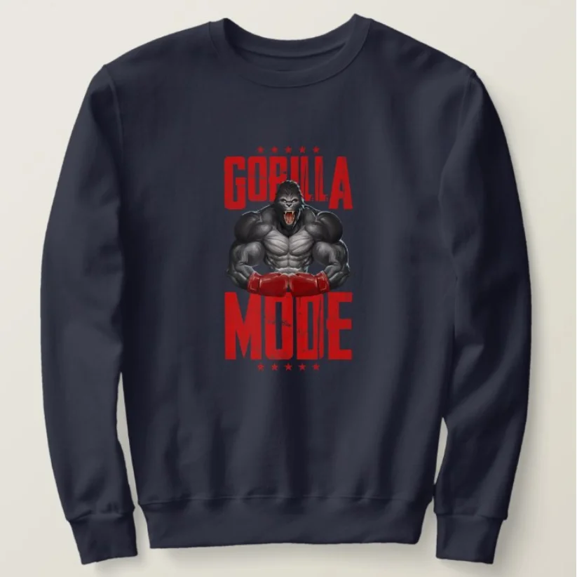 Gorilla Mode MMA Martial Arts Beast Boxing Fight Club Sweatshirts New 100% Cotton Comfortable Casual Mens Clothing Streetwear