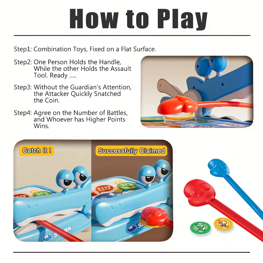 Gra planszowa: Bitwa o złote monety, zabawka strategiczna dla dzieci, koordynacja ręka-oko, gra rodzinna, zabawka na przyjęcia, prezent na Boże Narodzenie, urodziny