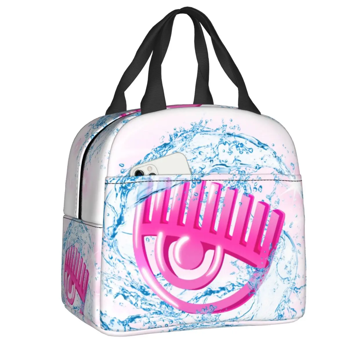 Custom Ferragnis Chiara Thermal Insulated Lunch Bags Women Modern  Resuable Lunch Container  School Travel Storage Food Box