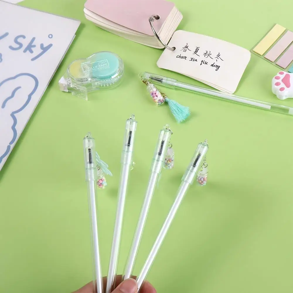 Kawaii Bürobedarf Schreibwaren Schule Bär Treibende Flasche Unterschrift Stift Gel Stift Löschbaren Stift Anhänger Stift