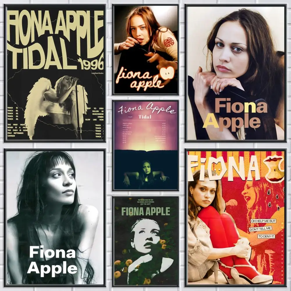 F-Fiona A-Apple اللوحة الخط مساحات شخصية قماش ملصق جدار جدارية الفن صور لغرفة ديكور المنزل #4