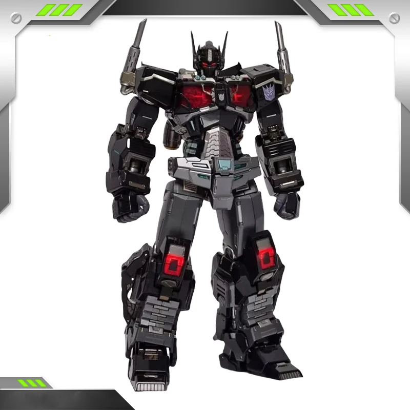 Mc Muscle Bear Dark Optimus Prime Alloy Movable Finished Product Model Movie Anime Game Action Toy Figures Gifts for Friends