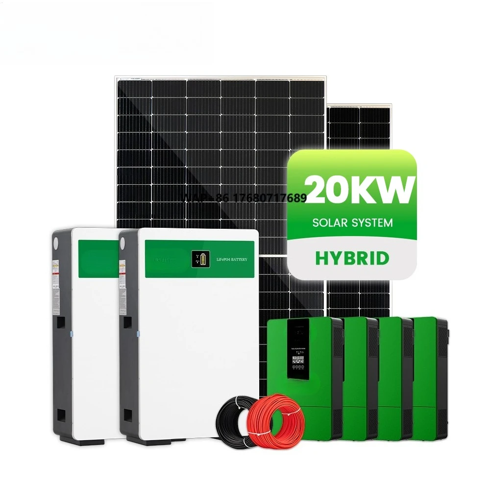 20kw Solar System 20kva 20 kw Complete Solar Panel Energy Power Generator Home Energy off Grid Hybrid Generator System