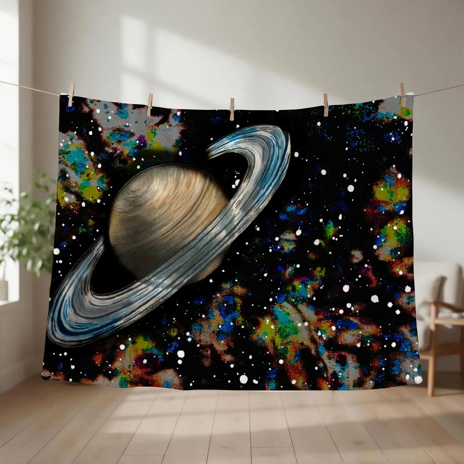 Saturn Throw Blanket Nap Luxury Designer christmas decoration Soft Blankets