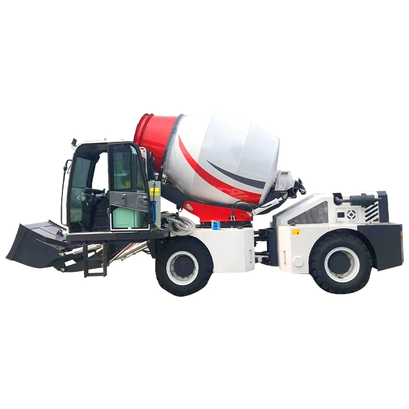 New Design 2.0 CBM Concrete Mixer for Sale in Peru Small Wheel Side Reducer High Load Moment Self Loading carmix 500L