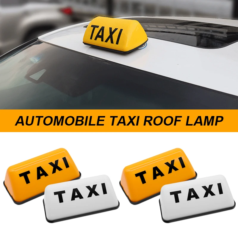 Euro Car Taxi Lights, LED Sign Decor, Glowing Decor, Auto avantLights, TAghts-COB Lights with 12V Car Charger Inverter