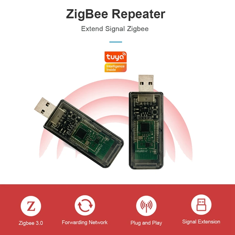 USB Signal Amplifier Extender Signal Repeater Zigbee For Tuya Ewelink Home Assistant Zigbee 2MQTT Tasmota Device