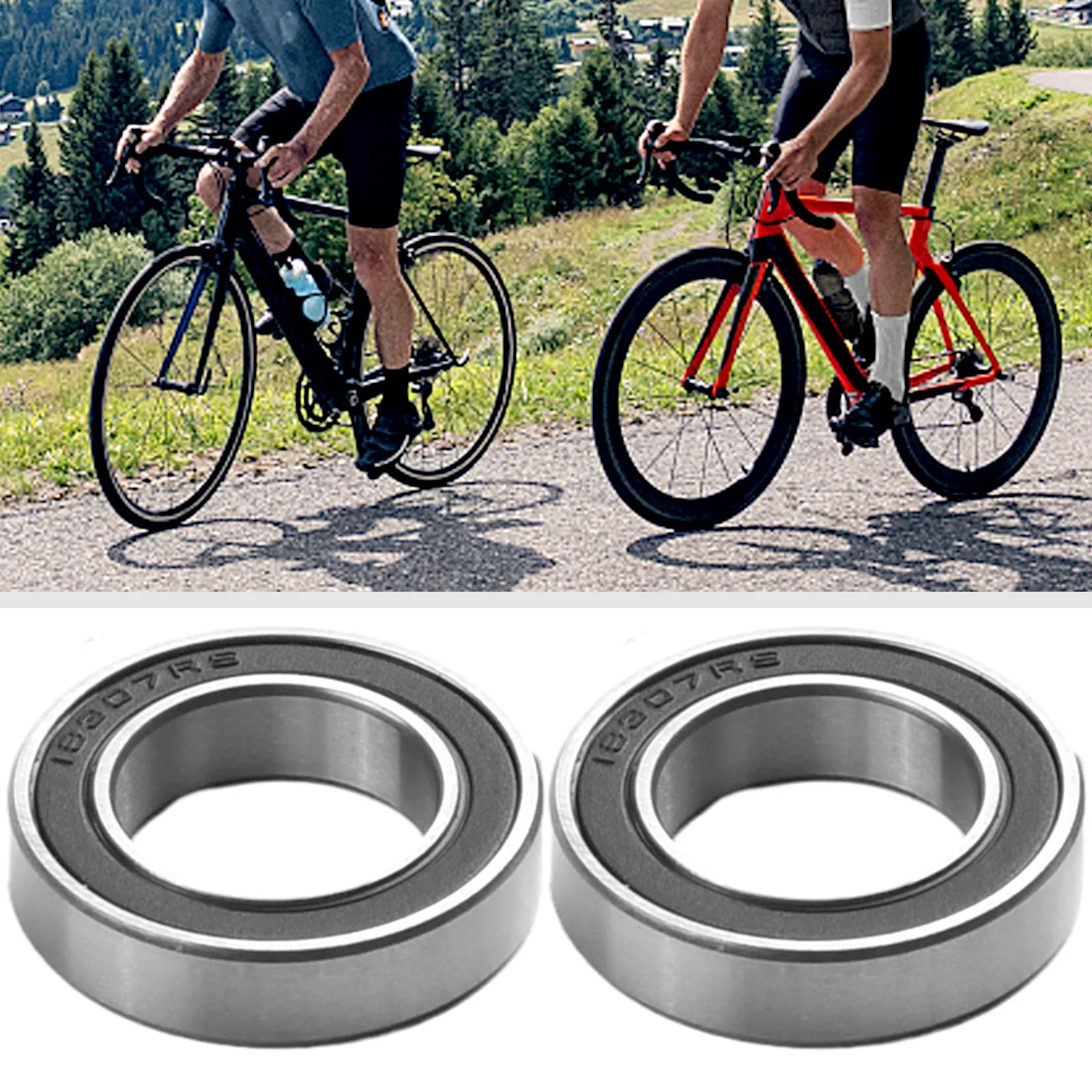 

2 шт. 2 X подшипник центрального вала Нестандартные подшипники Винт Центральные оси Твердые оси 18x30x7 мм Шариковые оси Велосипеды