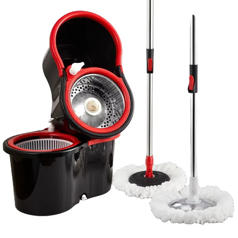 for Customized Latest Dual Drive Mop Best Selling Modern Design 360 Degree Rotating Household Round Mop Cleaning Set