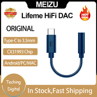 Original Meizu Mblu Lifeme HiFi DAC/DAC Pro Earphone Amplifiers Adapter Hifi Type C To 3.5MM Audio Adapter CX31993 Chip 600Ω