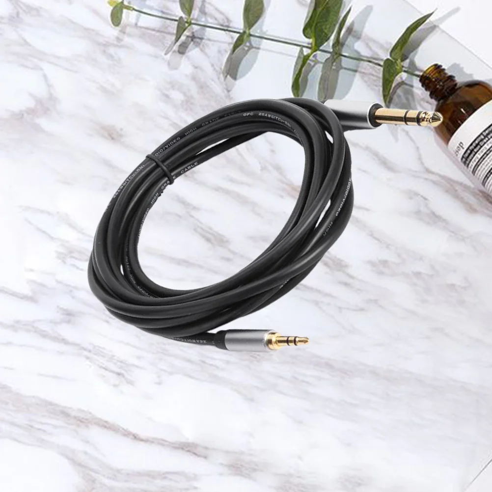

1M 3.5 To 6.5Mm Male To Male Audio Extension Wire Core Aluminum Alloy Shell Gold Plated Interface Pure Copper Conductor Noise