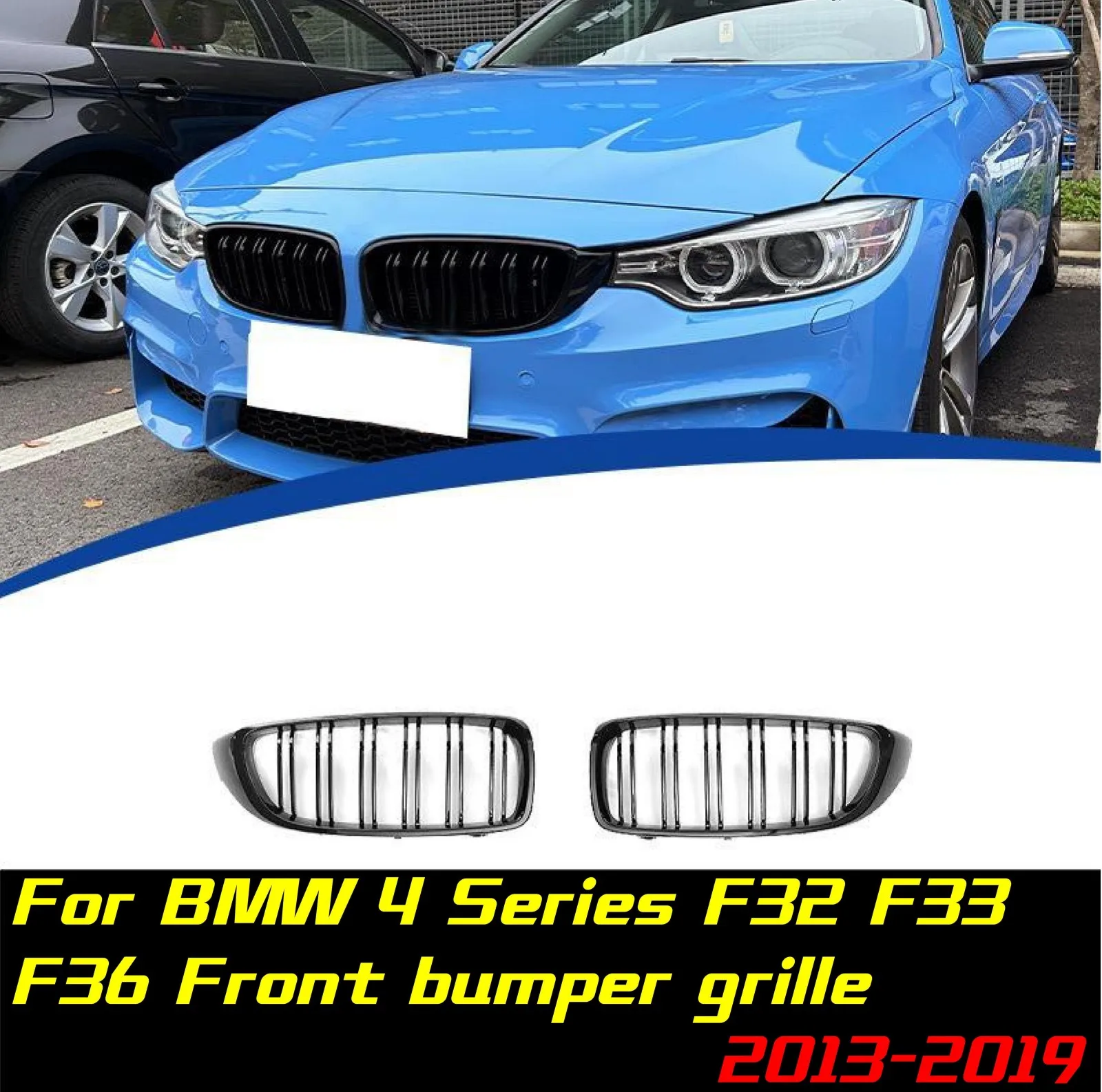 

Решетка переднего бампера для BMW 4 серии F32 F33 F36 2013-2019 с передней решеткой из АБС-пластика, комплекты кузова с решеткой для автогонок