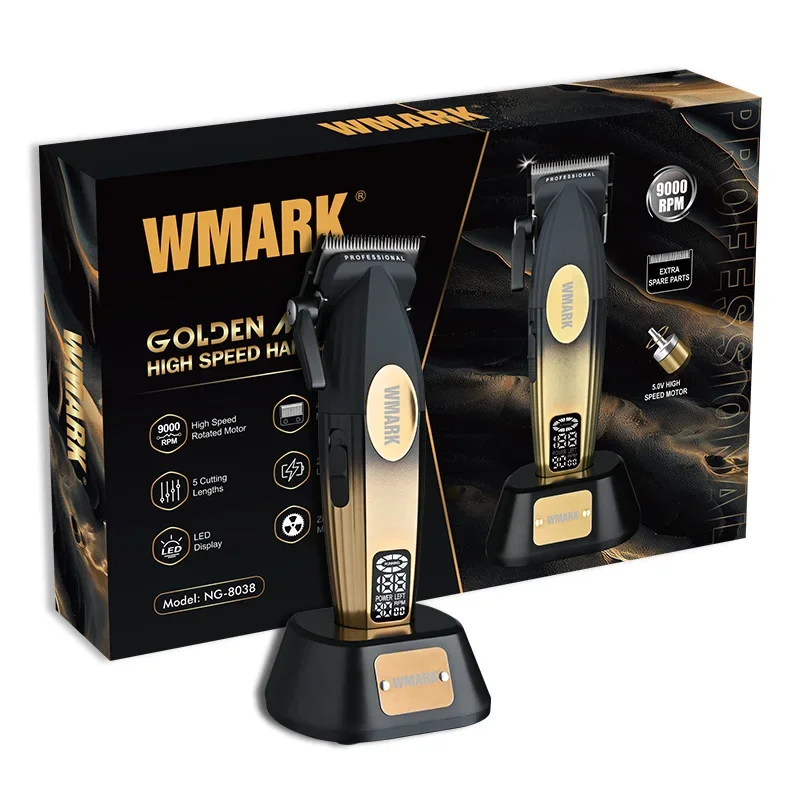 2024 New WMARK Hair Clipper NG-8038 Oil Head Sculpting Electric Clippers Hot Sale Charging Hair Cutting Salons