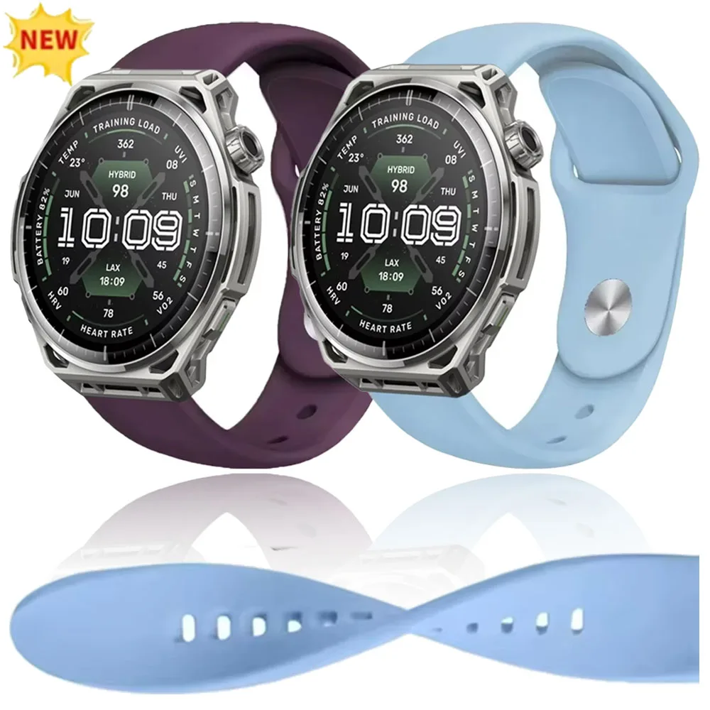 18mm 20mm 22mm Silicone Strap for Amazfit Balance 3 2/Bip Max 6 5 Soft Breathable Belt for Huawei Watch GT7-6-5-4 46mm Watchband