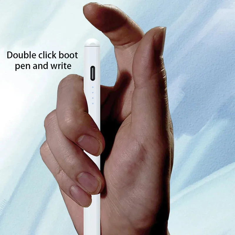 Portable Tablet Touch Pen Metal Absorbable Touch Pen For Apple Android Phone White Capacitor Pen New Upgrade Chip