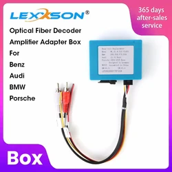 Car D2B Digital Data Fiber Optic Decoder Car Radio Adapter for Mercedes Benz ML CL SL ECS CLK Class
