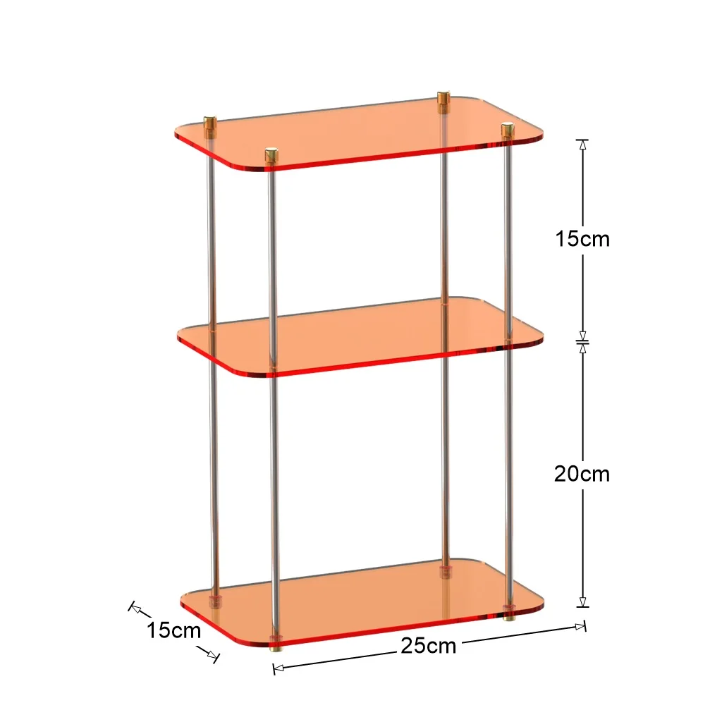 Acrylic Display Riser Stand For Pop Figures, Cupcake, Cosmetic, Nail Polish, Perfume, Jewelry For Display Shelf, Bathroom Rack