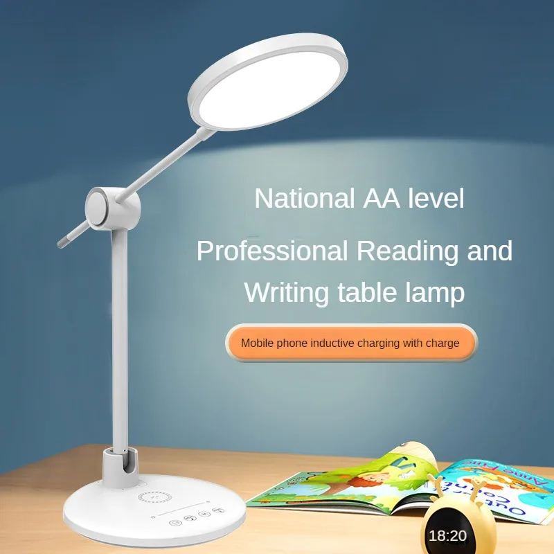 

Eye-Protecting Full-Spectrum Desk Lamp For Students Children To Learn Mobile Phone Wireless Charging Folding Special Table Lamps