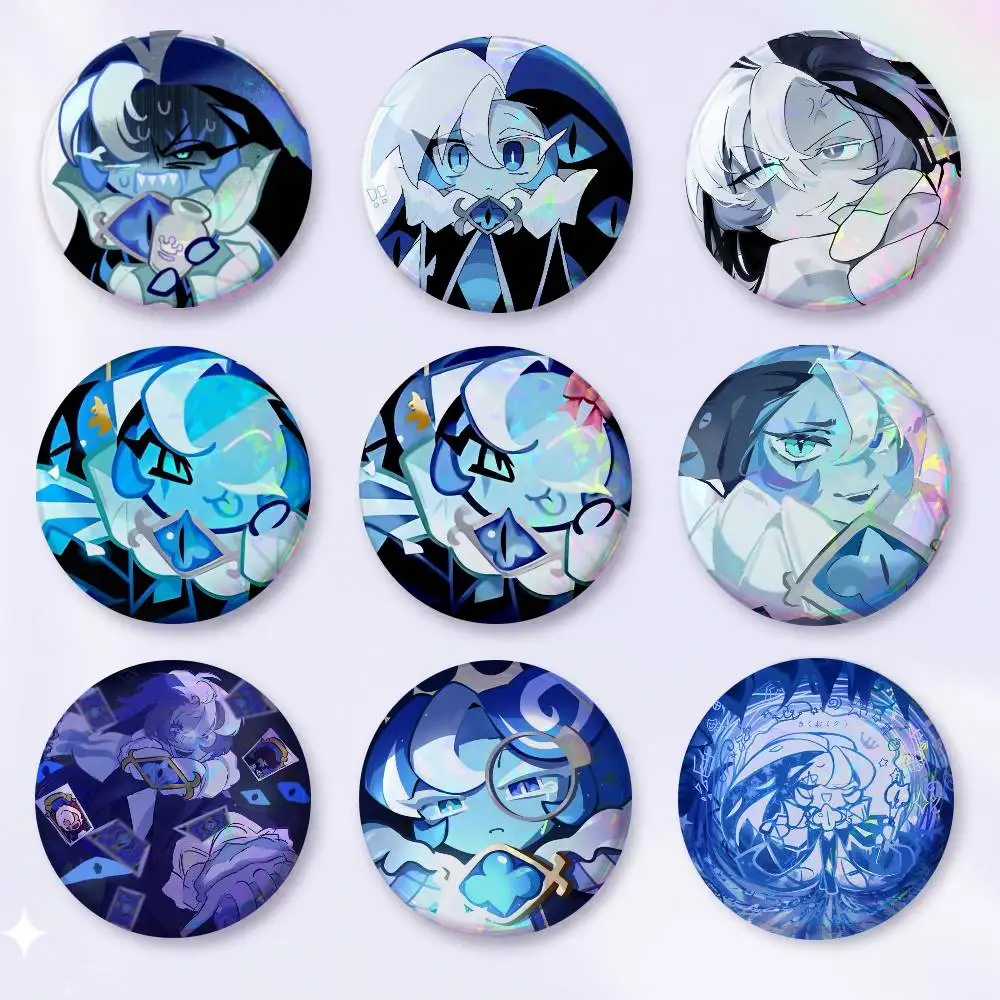 A-s-Shadow M-Milk Cookie Badge On Backpack Accessories Manga Icons Pins Round Cartoon Brooches For Clothes Bag Decor Gifts