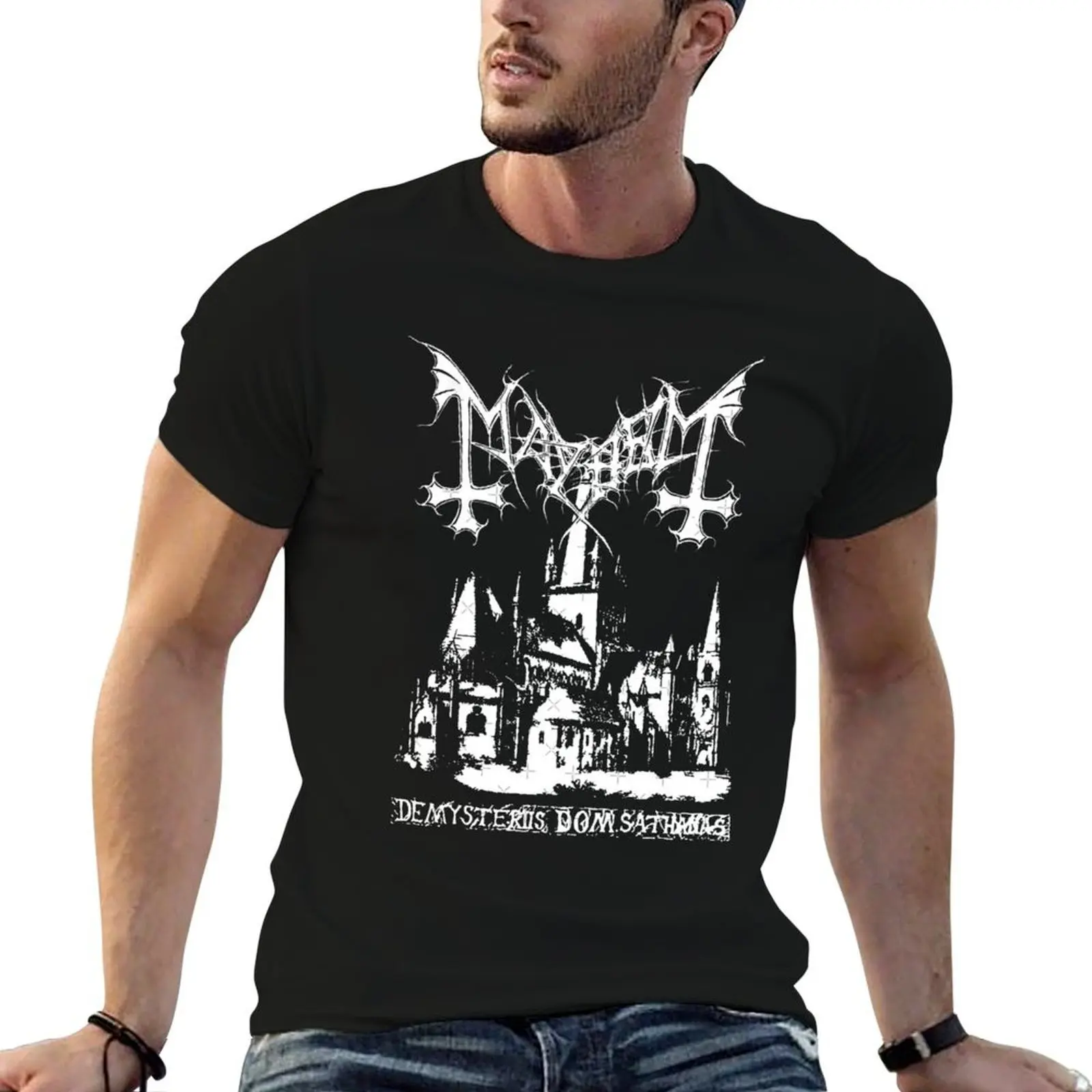 

Mayhem Norway Band Original Logo Fanart De Mysteriis Dom Sathanas T-Shirt t shirt man designer T-Shirt