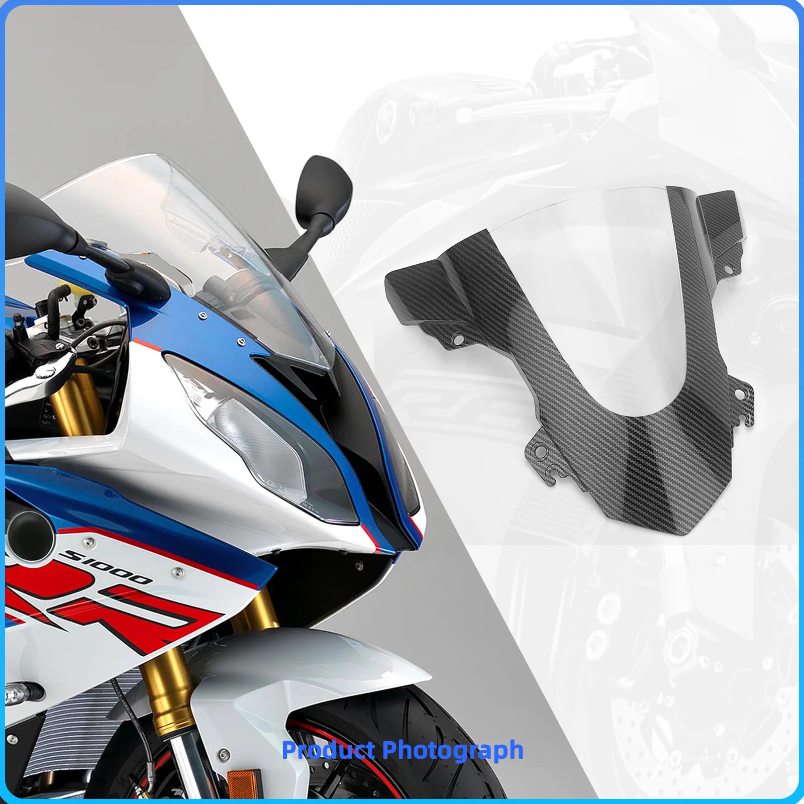 New Wind Screen Shield Deflector Windscreen Windshield For BMW S1000RR S 1000RR S 1000 RR 2015 2016 2017 2018 15 16 17 18 moto