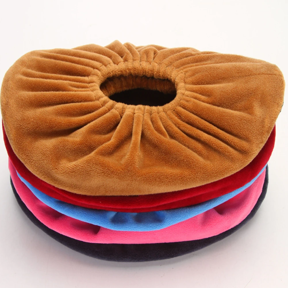 

4 Pairs Non-slip Shoe Covers Crystal Overshoes Lint s Sole Velvet Anti-slip Case Child