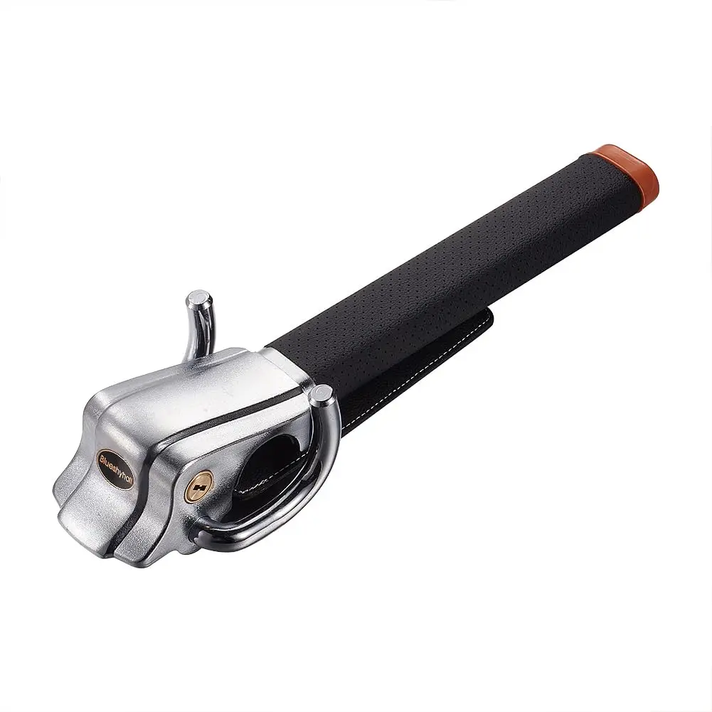 Steering Wheel Lock Anti-Theft Security Device With Alarm Adjustable For Car SUV Van
