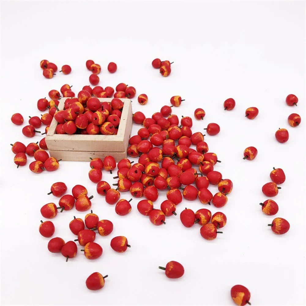 10/5Pcs 1/12 Dollhouse Miniature Resin Fruit Mini Apple Strawberry Model Toy for Doll House Accessories Decoration ob11 bjd