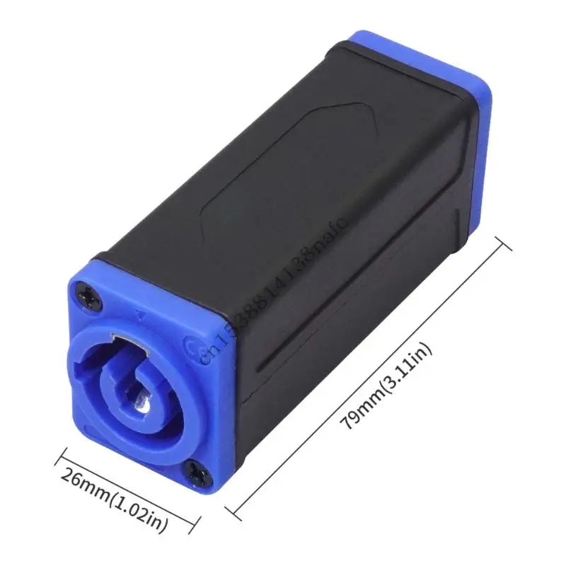 594F Blue Female Coupling Adapter Plastic Texture Suitable for Professional